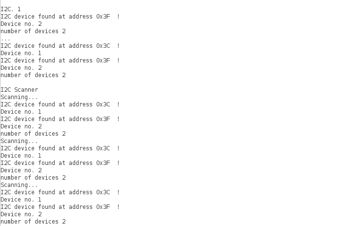 i2c scan 2dev