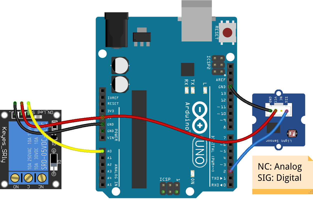 relay light sensor